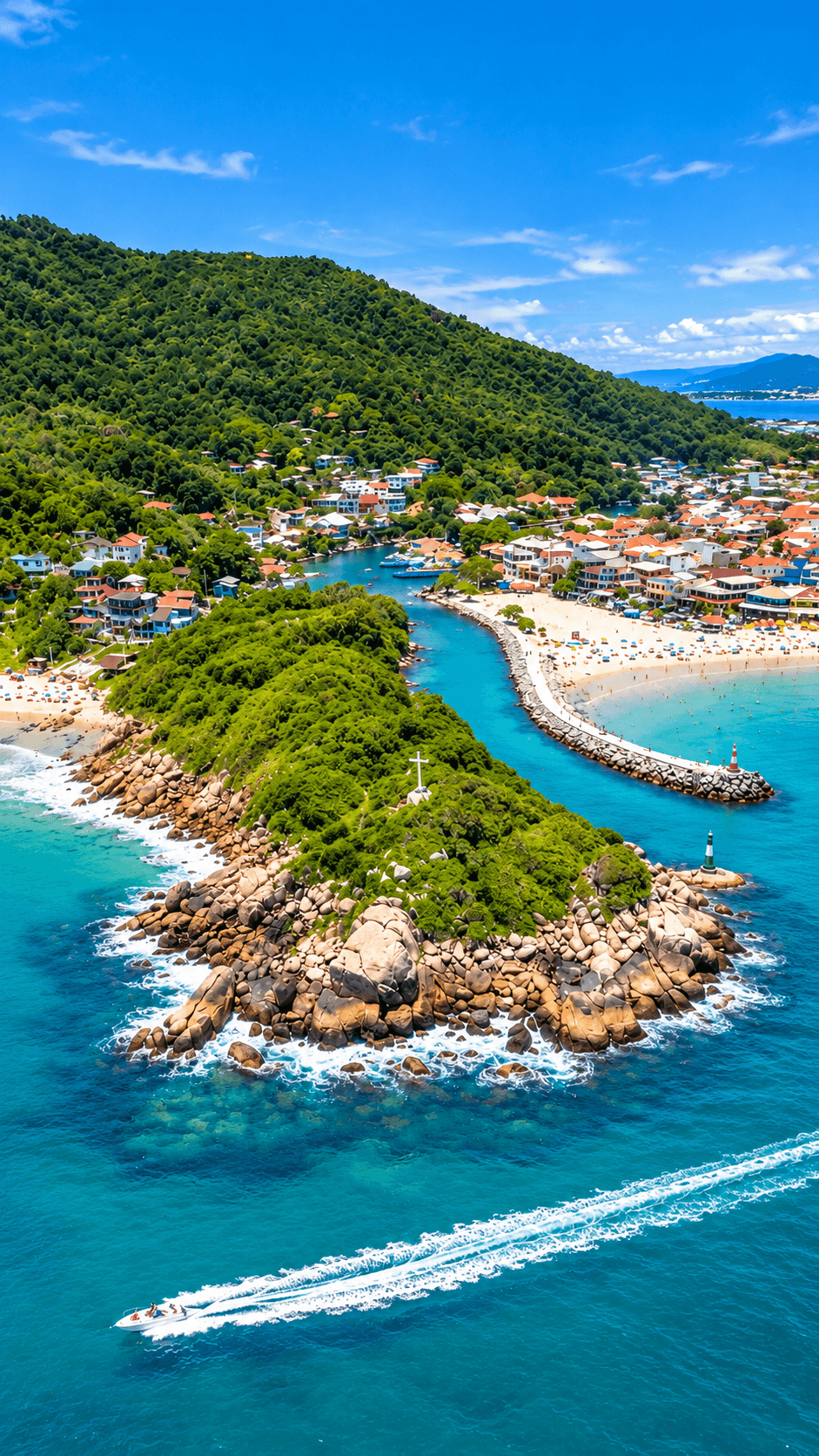 Praia da Barra da Lagoa em Florianópolis