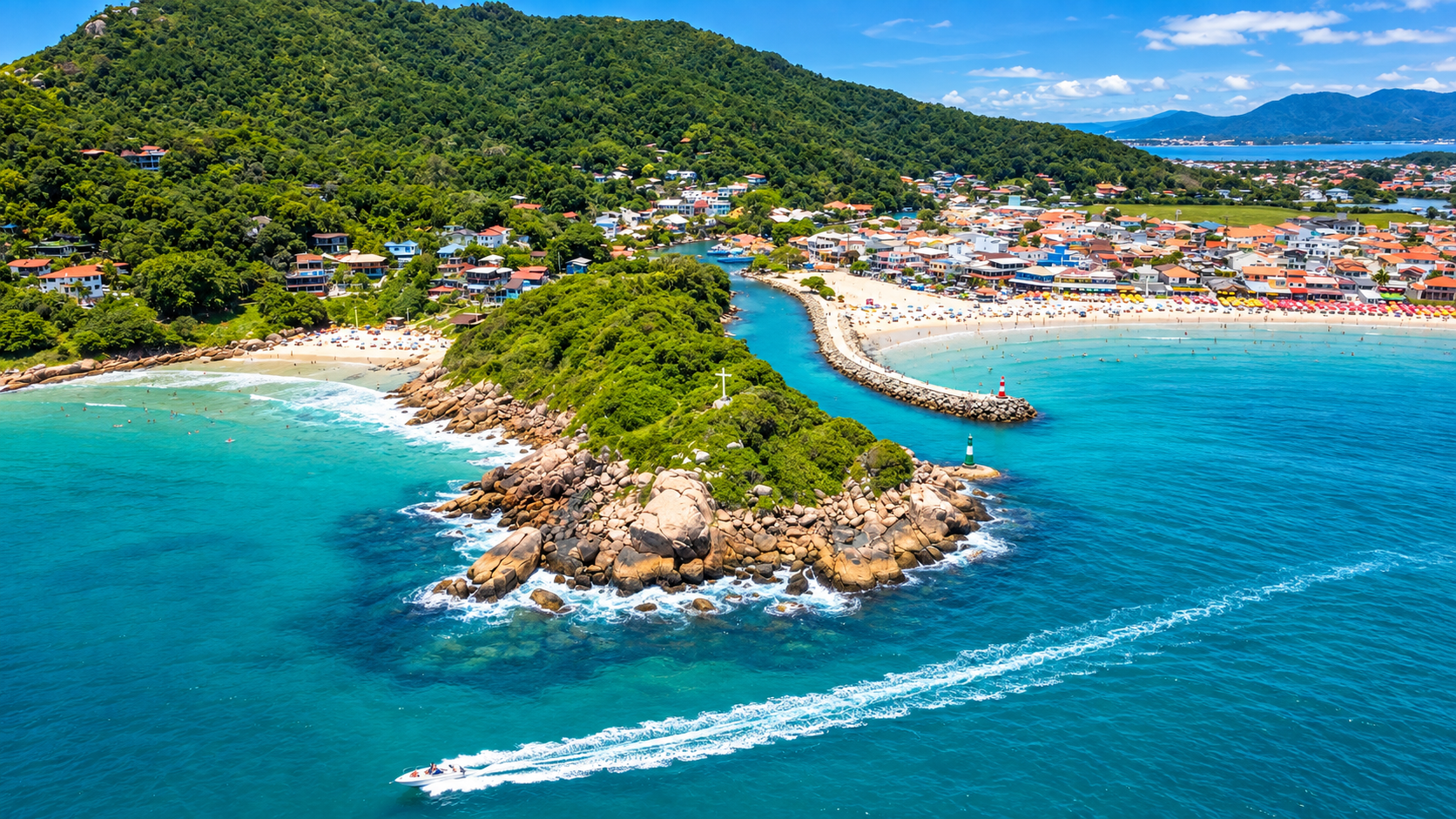 Praia da Barra da Lagoa em Florianópolis